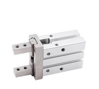 ULBTLUOYV MHZ2 - Cilindro neumático de dedo paralelo con rosca lateral, abrazaderas de aluminio 10/16/25/32/40D1/D2/D3 (Mhz2-25d3)