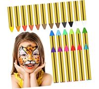 ULDIGI 1 Caja Kit de Crayones de Pintura Facial Ecológicos Colores Resistentes Portátiles Ergonómicos para Maquillaje Corporal y Cosplay Fácil de Limpiar