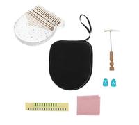 ULDIGI 1 juego Mini Kalimba Piano de Pulgar Transparente con Diseño Único Instrumento Musical para y Ocasiones Especiales Ligero y Portátil Incluye Accesorios Completos