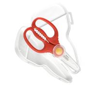 ULDIGI 1 Juego Tijeras niño pequeño cizalla para alimentos tijera para comida de bebe cuberteria cuter herramienta de corte de alimentos cortadora de alimentos para bebés cerámica rojo