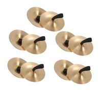 ULDIGI 10 piezas Cymbales de Cobre para Danza del Vientre Instrumento de Percusión para Diseño Seguro y Duradero para Educación Musical Infantil