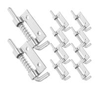 ULDIGI 10 Piezas de Pestillo Resorte para Armarios Eléctricos y Puertas Industriales, Pernos de Hierro Galvanizado 2,17 X 0,67 Pulgadas, Uso en Sistemas de Bisagra y Cerraduras