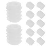 ULDIGI 100 Insertos de Tornillo de Plástico Blanco para Bisagra de Armario Resistencia Deformación y Antideslizante, Ideales para Cajones y Mesitas de Noche