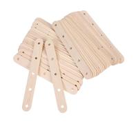 ULDIGI 100 Piezas Palitos de Madera con Agujeros para Manualidades y Helados Resistente Madera Natural para Paletas Pintura y Proyectos DIY Pack Grande para Personal y Comercial