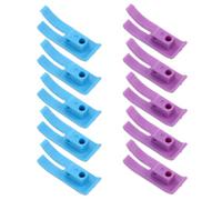 ULDIGI 100piezas Prensatelas Antiadherentes para Máquina de Coser Industrial y Doméstica Base de Plástico Estable para Coser Cuero y Tejidos Resbaladizos Kit Accesorio Multifuncional