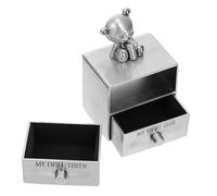 ULDIGI 1pieza Caja De Almacenamiento De Dientes Para Bebés Recuerdos Infantiles De Dientes De Leche Fetal Diseño Portátil y Ligero Para Niñas