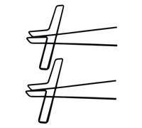 ULDIGI 2 Clips Metálicos para Notas y Libros de Partituras, Color Negro, Tamaño 9X7.5 CM, Fácil de Transportar para Lectura y Visualización