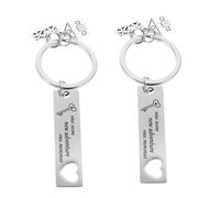 ULDIGI 2 Llaveros De Inauguración De Casa Para Hombres Regalo De Cierre De Agente Inmobiliario Regalos De Inauguración De Casa Para Parejas Llaveros De De