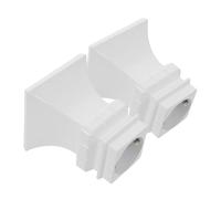 ULDIGI 2 Piezas Cabezales Decorativos para Barra de Cortina de Metal Tapas Reforzadas y Resistentes para Extremo de Barra Cuadrada Compatibles con Postes para Cortinas Pesadas