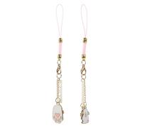 ULDIGI 2 piezas Colgantes Kawaii para Móvil Llavero con Cuerda Decorativa para Teléfono Adornos y Estables Regalo para Amigos y Parejas Navidad y Cumpleaños