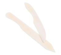 ULDIGI 2 Piezas Plegadora de Papel de Hueso Natural Herramienta para Doblar Rayar y Bruñir Diseño Ergonómico Tamaño 180 MM para Manualidades Encuadernación y Cuero Artesanal