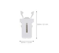 ULDIGI 24 Pestillos Botón Pulsador para Botes de Basura, Hebillas de Repuesto Aplicables de Plástico Blanco, Cierre Seguro para Tapas Microinterruptor, Accesorios para Papeleras