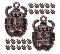 ULDIGI 25 Dijes de Escarabajo Egipcio de Metal Antiguo Colgantes para Pulseras y Llaveros Accesorios DIY para Joyería Artesanal Set de 25 Piezas para Manualidades