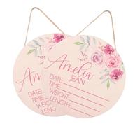 ULDIGI 2piezas Anuncio De De Madera Letrero Nombre Decoración Para Recién Nacido