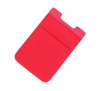 ULDIGI 2piezas Funda Adhesiva Dúo para Teléfono Rojo Bolsillo Trasero Doble Capa para Tarjetas y Soporte Resistente y Elástico para Móvil Pack De Unidades
