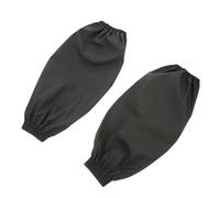 ULDIGI 2piezas Mangas de Cuero Sintético Impermeables y Resistentes al Aceite para Adultos, Mangas Largas Verdes Puños Elásticos, Protección para Brazos en Cocina, Taller y Trabajo