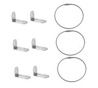 ULDIGI 3 Juegos De Dispositivos Anticaída Para Muebles Infantiles Estanterías Estanterías Kit De Anclaje De Pared Anclajes De Seguridad Para Muebles