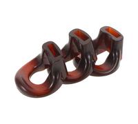 ULDIGI 3 Piezas boquilla de flauta soplada ejercitador de embocadura entrenador shakuhachi entrenador de flauta de bambú boquilla guía de flujo de aire Brown