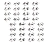 ULDIGI 300 Remaches Cuadrados de 10 Mm Plateados para Ropa, Kit de Picos Punk para Chaquetas y Zapatos, Accesorios Metálicos Decorativos para Manualidades y Bricolaje de Cuero