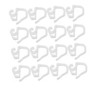 ULDIGI 36 Piezas Unidades Ganchos de Plástico para Cortinas Clips Pequeños para Pliegues Anticaída Resistentes para Rieles Uso Dormitorios y Espacios Infantiles