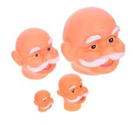 ULDIGI 4 Cabezas De Papá Noel De Vinilo: Decoración Vintage De Vinilo para , De Mesa Navideño Y Accesorios .