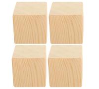 ULDIGI 4 Elevadores de Muebles Resistentes 5x5 Cm Altura 6 Cm, Bloques Elevadores para Cama y Sofá, Extensores de Patas para Muebles, Alzas para Cama y Escritorio, Uso Doméstico