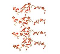 ULDIGI 4 Parches Bordados Forma de Flor para Ropa, Adhesivos de Tela Fáciles de Usar, Ideales para Scrapbooking y Manualidades DIY