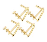 ULDIGI 4 piezas Ajustadores Finos Metálicos para Violín Instalables sin Herramientas Precisión Color Dorado Clásico Accesorios Prácticos para Partes de Violín