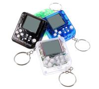 ULDIGI 4 Piezas Llavero Consola Retro Portátil Colgante Decorativo Videojuego Mini Diseño Ligero y Compacto para Regalos de Cumpleaños y Cotillones