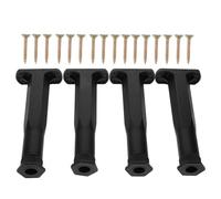 ULDIGI 4 piezas Patas Muebles Ajustables con Tornillos Soporte Repuesto para Camas Sofás y Armarios Niveladores para Suelos Irregulares Plástico Resistente