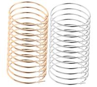 ULDIGI 40piezas Pendientes Circulares de Aro Anchos para Mujer de Joyería de Moda Brillante para Fiestas y Ropa Informal Estilo Vintage