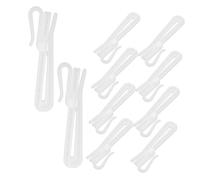 ULDIGI 50 Piezas Ganchos Ajustables para Cortinas de Plástico Elevación Práctica Compatible con Cintas de Cortina Fácil Instalación para Hogar y Oficina