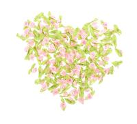 ULDIGI 500 Piezas De Flores De Tela para Manualidades DIY Rosas De Satén Rosa Apliques para Ropa y Decoración Complementos para Tocados y Sombreros