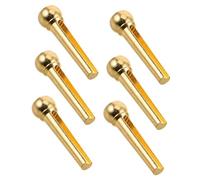 ULDIGI 6 Piezas Clavijas de Cuerda de Guitarra Acústica de Latón para Puente Clavijas de Fijación para Guitarra para Reparación de Instrumentos Musicales
