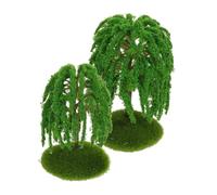 ULDIGI 6 Piezas Conjunto de Árboles Miniatura de Plástico para Maquetas Resistentes y Estables Decoraciones Versátiles para Trenes Dioramas y Paisajes Arquitectónicos Interiores