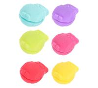 ULDIGI 6 Piezas Marcador de Reconocimiento de Vidrio de Silicona Reutilizable, Diseño de Búho, Para Identificar Copas en Fiestas y Reuniones Color Aleatorio Varios estilos
