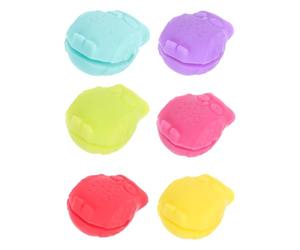 ULDIGI 6 Piezas Marcador de Reconocimiento de Vidrio de Silicona Reutilizable, Diseño de Búho, Para Identificar Copas en Fiestas y Reuniones Color Aleatorio Varios estilos