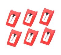 ULDIGI 6 piezas Unidades Agujas Tocadiscos Vinilo Aguja Reproductor Vinilo Compatible con Tocadiscos Vintage Fácil Instalación Duradera