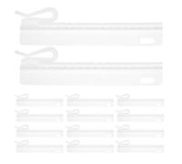 ULDIGI 60 Piezas Unidades Ganchos de Cortina Plisada Ajustables de Plástico con Clips para Cortinas de Baño y Hogar Color Resistentes y Compatibles con Diferentes Barras