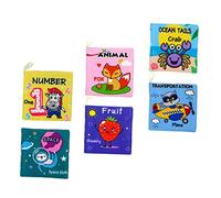 ULDIGI 6piezas De Tela Educativos Sobre Animales Para Bebés Juguetes De Educación Temprana Primera Infancia De Reconocimiento Portátiles Para Pequeños