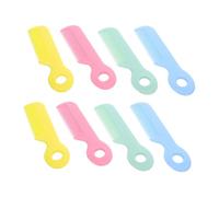 ULDIGI 8 Piezas Peine para Niña Seguro de Plástico con Cerdas Redondeadas para Desenredar Delicadamente Cabello de Recién Nacido y Compacto y Ligero para Uso Diario y Viaje