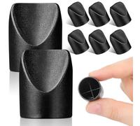 ULDIGI 8 Tapones de Estabilidad de Plástico Negro para Patas de Sillas Plegables, Base Estable, Compatibles Sillas Metálicas y Acolchadas para Uso Exterior