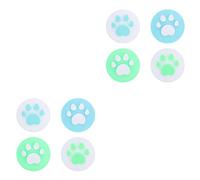 ULDIGI 8piezas Cubiertas De Joystick De Silicona Para Switch De Protección Antideslizante y Duradera Diseño De Patita De Gato Compatible Controladores De Videojuegos