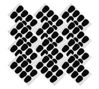 ULDIGI 96 Piezas Almohadillas Negras para Saxofón Parche Ovalado para Boquilla Almohadilla de Mordida para Clarinete para Saxofón y Clarinete