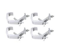 ULDIGI Abrazaderas en C de Aluminio 25 Mm para Luz de Escenario, Carga 60 Kg, Diseño Antideslizante, para Luces Par y Cabeza Móvil, Montaje en Armazón de Iluminación Profesional, Pack 4