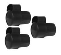 ULDIGI Accesorios Ideales para Mantenimiento de Saxofones de Abs para Saxofón Alto Cuello Doblado 3 Tapones Negros Protección Antipolvo y Bloqueo de Partículas
