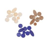 ULDIGI Accesorios para Botones de Saxofón 3 Juegos Funda para Llave de Saxofón 27 Piezas Botones de Carcasa para Saxofón Azul Caqui Y Beige