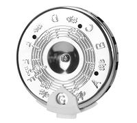 ULDIGI Afinador De Guitarra Plateado De 13 Tonos, 13 Agujeros, Cromático De f a f Para Violín, Compacto y Portátil, Herramienta Precisa Para Músicos y Aprendizaje Musical