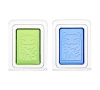 ULDIGI Ambientador Sólido Fragancia Duradera 2 Piezas para Baño y Hogar, Bálsamo Perfumado Decorativo Diseño de Gato, Colores Azul Océano y Lima, Compacto y Seguro para Armarios y Aseos