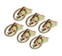 ULDIGI Anclajes de Amarre Inoxidables para Remolque 6 Piezas Anillos Tóricos Acero Resistente para Carga en Camión, Pickup y Furgoneta, Accesorios Camper Prácticos y Duraderos